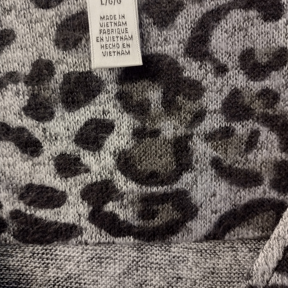SPENSE Sexy Woman Animal Print Dress. Overlapping Hem. Long Sleeve Size L - Picture 4 of 8